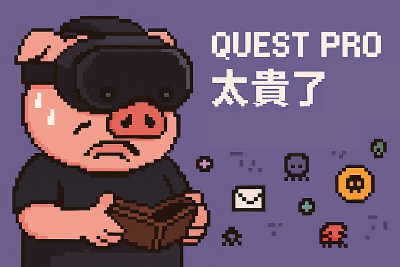 使用 Quest Pro看片的示意圖