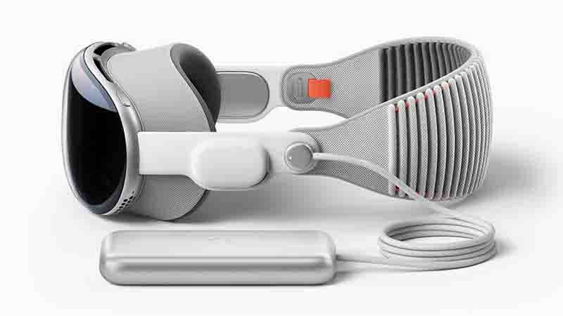 Apple Vision Pro 商品包含頭盔與充電器